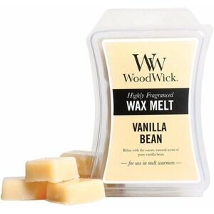NEW Vanilla Bean WoodWick Hourglass 3 oz Wax Melts Fragranced 4 Scentsy Warmers